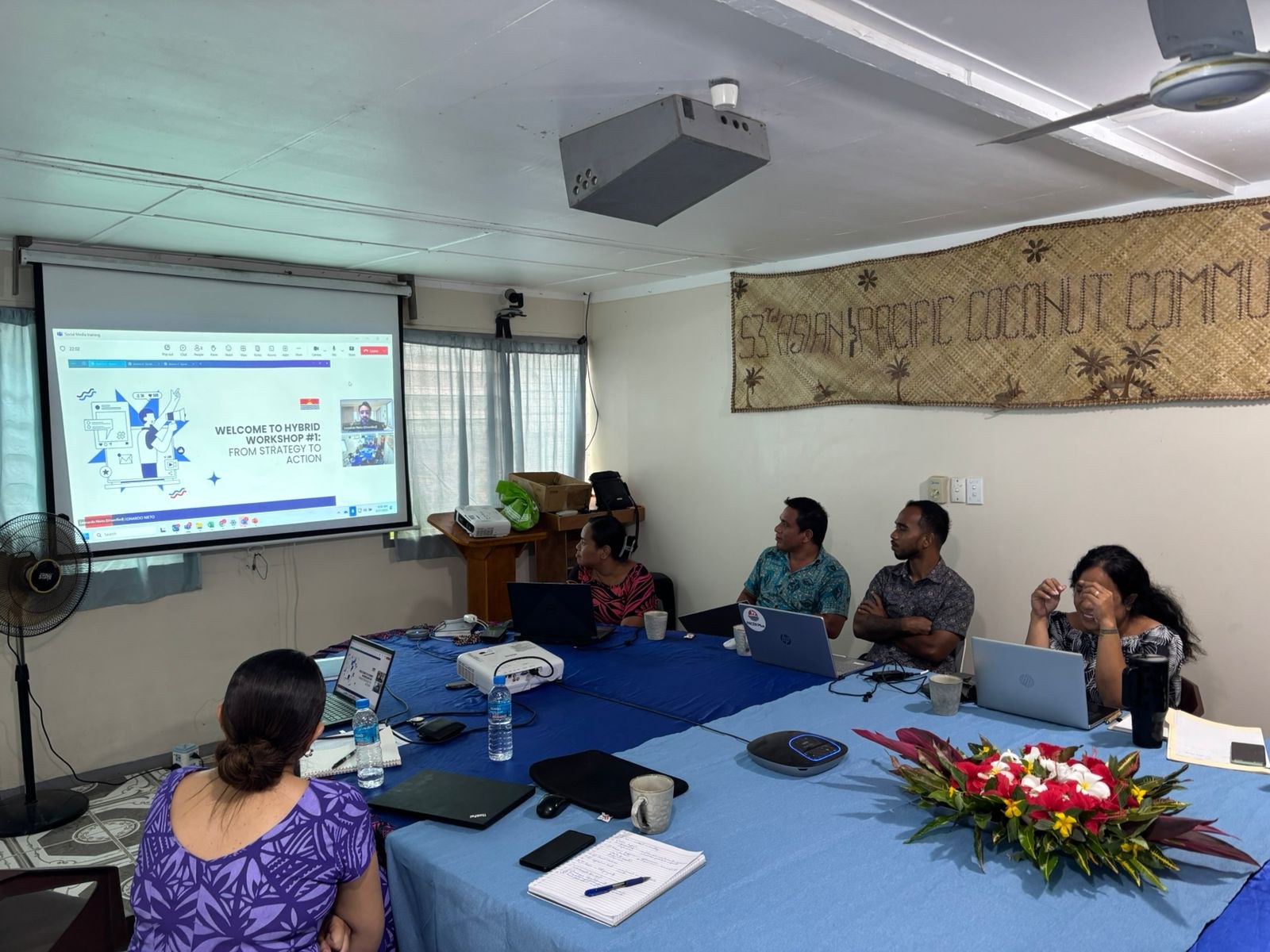 Training work in Kiribati